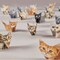 50PCS DIY 3D Paper Cat Craft Set – Cute Kitten Origami Animal Models for Creative Decor & Gifts 🐱✂️